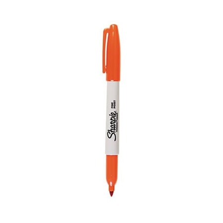 Dymo Orange Permanent Marker, Fine Tip 30006